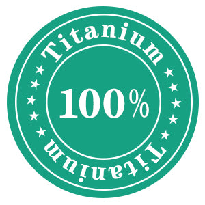 100% titanium