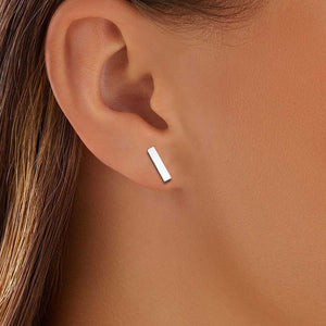 G23 Titanium Earring Studs Minimalist Bar