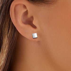 G23 Titanium Earring Studs Minimalist Square