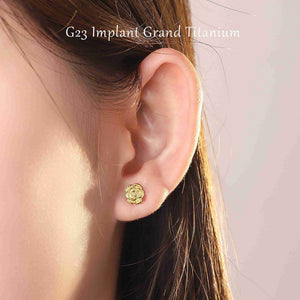 G23 Titanium Stud Earrings