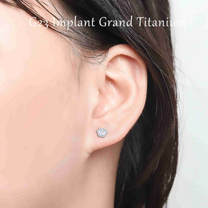 G23 Titanium Stud Earrings for Sensitive Ears