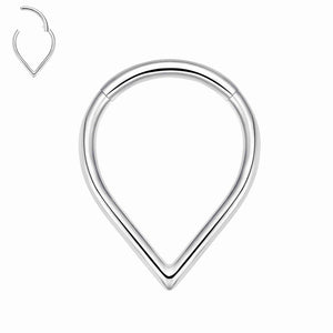 G23 Titanium Teardrop Septum Ring Daith Piercing Earrings