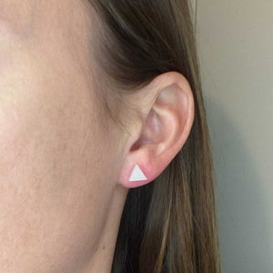 G23 Titanium Earring Studs Minimalist Triangle